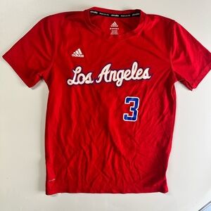 Adidas Kids Red Los Angeles #3 Jersey NWOT
